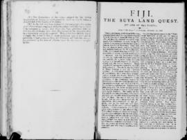 'Fiji. The Suva Land Quest (by one of the party)'