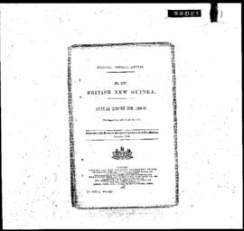 Reel 1, British New Guinea Report for 1896-1897