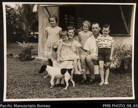 Mission family with dog