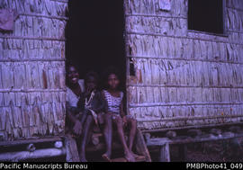 [Mother and children] 'Bumbunuhu village, Guadalcanal'