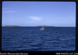 'Sailing cutter under sail near Ha'apai Island Group, Tonga'