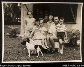 Mission family with dog