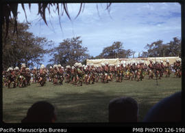 'Dancing display at Royal Palace for Queen Elizabeth II, Tonga'