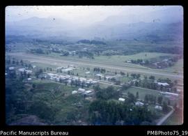 Mt Hagen [town and airstrip, Western Highlands District, aerial view]