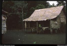 'Typical house at Lokuru, Rendova Island'