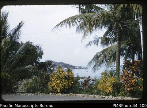 "Harbour, Port Moresby, from Government House grounds"