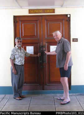 [Suva entrance to Supreme Court of Fiji]