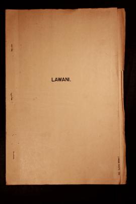 Report Number: 391 Lawani Plantation. B.G. Williams, 'Land Inspection - DA 270', 9 Mar 1960, Ts.,...