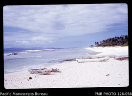 'Laulea beach, Tongatapu, looking towards the island of 'Eua, Tonga'