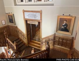 The Bernice Pauahi Bishop Museum, entrance of the Pacific Hall, Honolulu