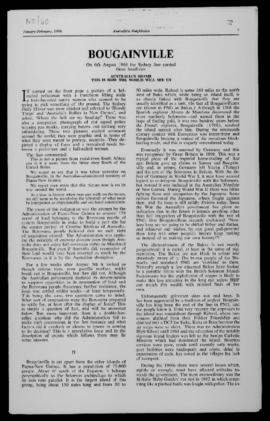 Australian Department of External Affairs, “Bougainville. On 6th August 1869 the Sydney ‘Sun’ car...
