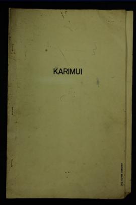 Report Number: 200 Karimui Inspection, c.60pp. Includes, circular re Agronomy Research Report 196...