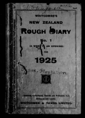 Diary of Robert Wigmore, 1 January 1925 - 31 December 1925