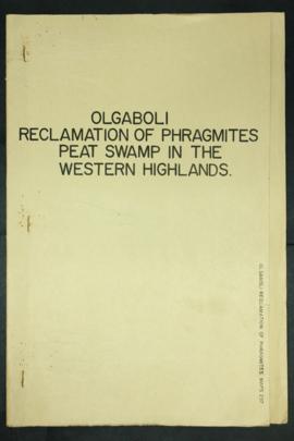 Report Number: 297 Reclamation of Phragmities Peat Swamp in the Western Highlands (Olgaboli), 48pp.