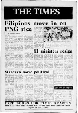 The Times of Papua New Guinea, Issues 49 - 50