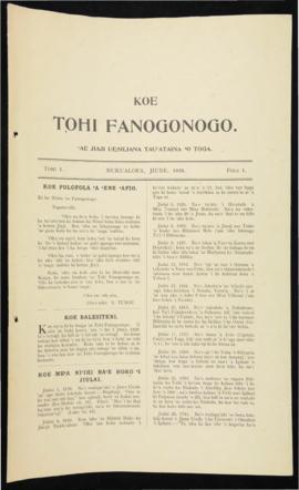 Ko e Tohi Fanongonongo Siasi Uesiliana ‘o Tonga (Church Bulletin), Free Wesleyan Church of Tonga