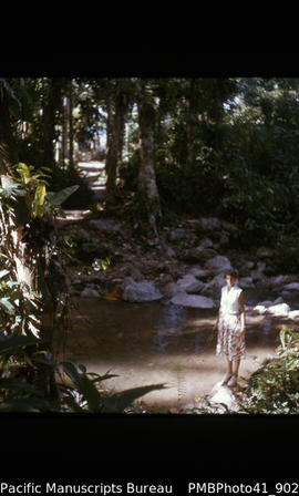[Margaret Tedder], Stream near Buala village, Santa Ysabel