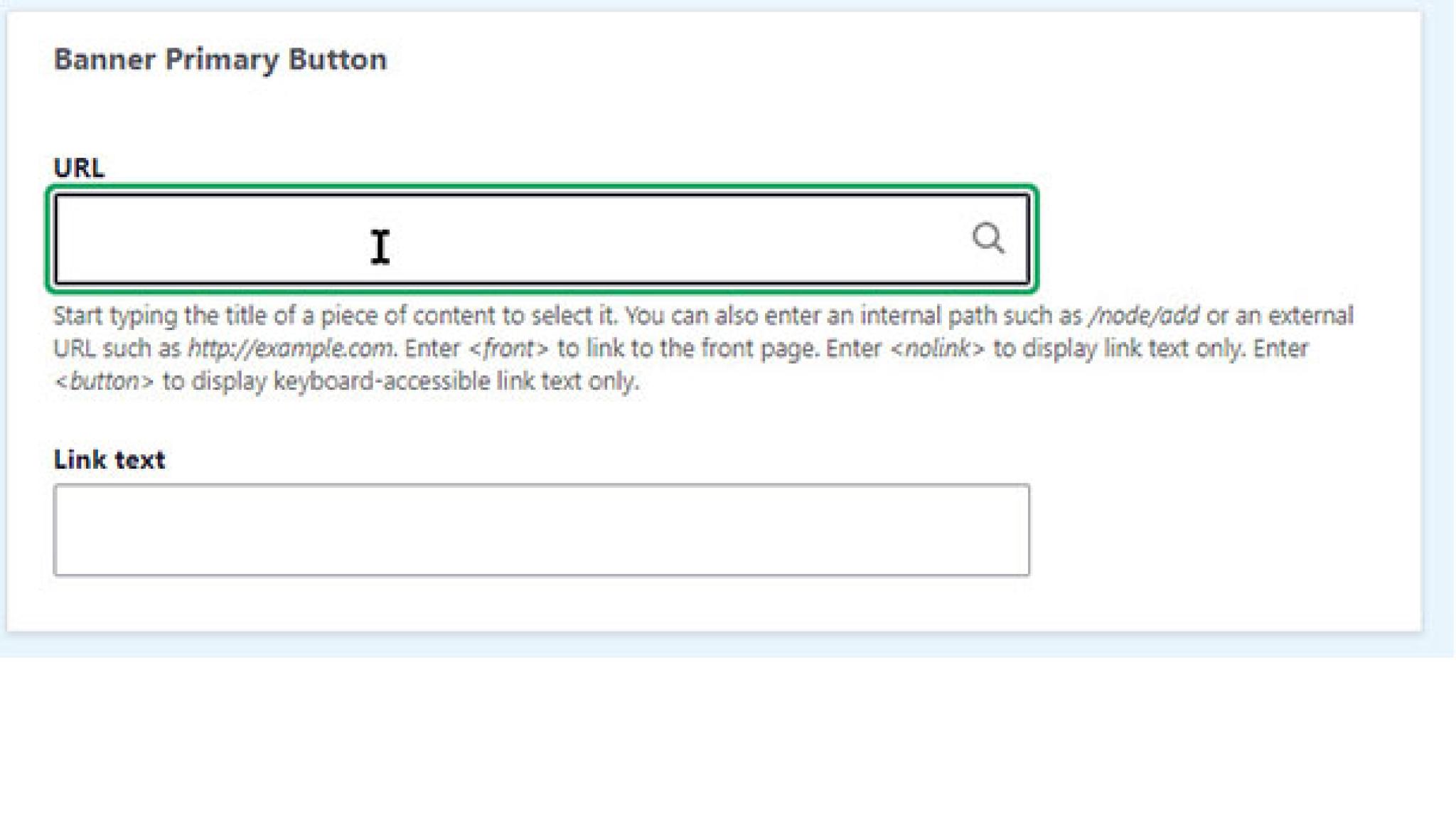 URL search box