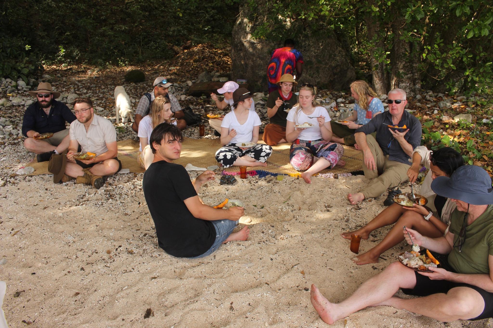 Lunch on the beach at Leleppa