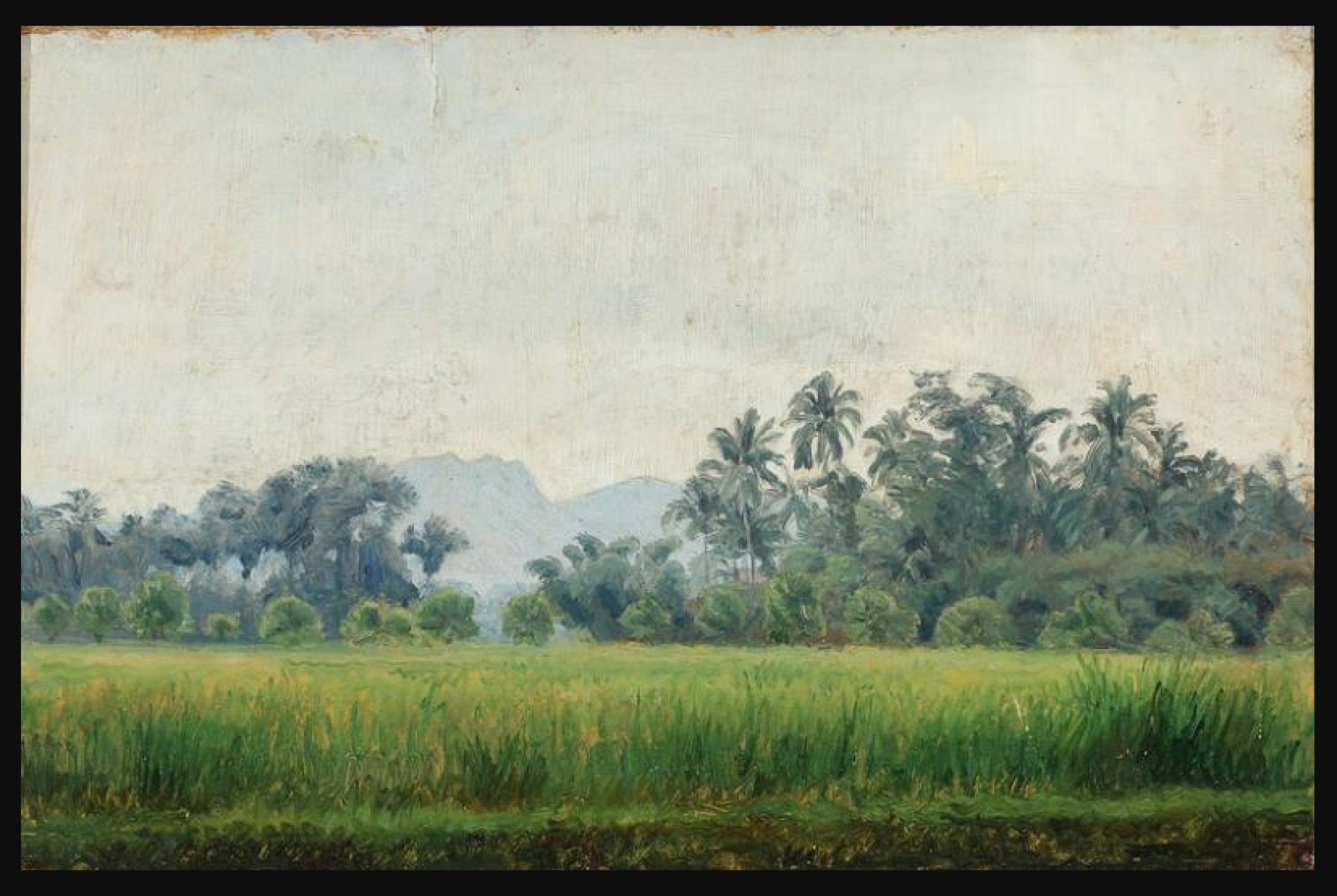 Joakim Skovgaard, A View from Wedi near Klaten, 1908.