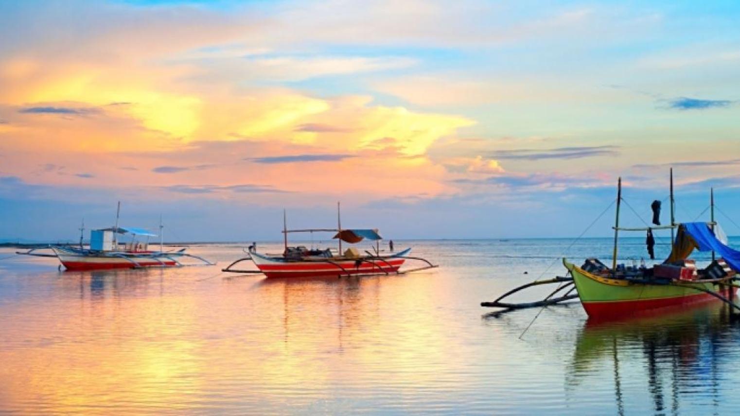 Traditional Philippines fishing boats